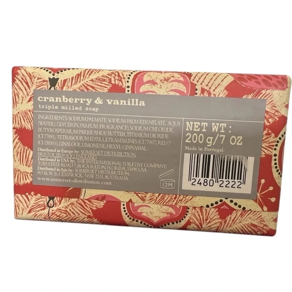Asquith & Somerset Cranberry
Vanilla Triple Milled Bar Soap 7oz - Picture 2 of 2